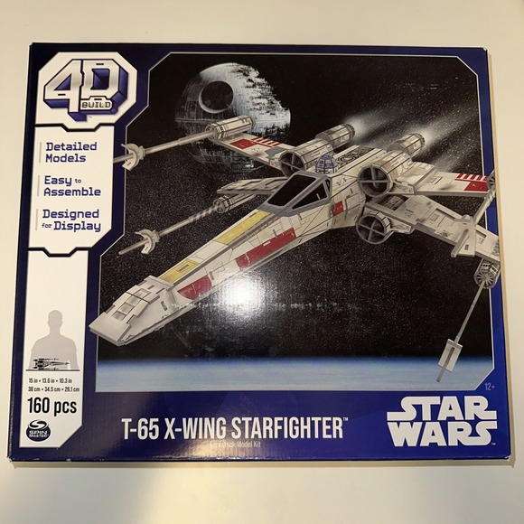 4D Build Other - 4D Build Star Wars T-65 X Wing Starfighter 3D Model Kit 160 pc BRAND NEW